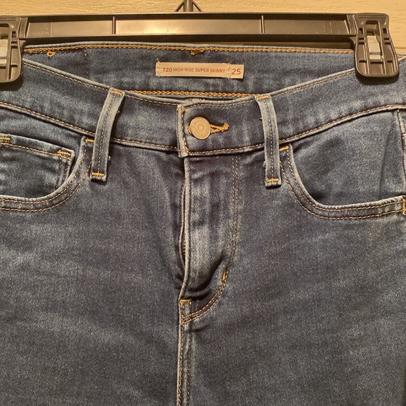 Levi’s 720 High Rise Super Skinny, Size 25, Good Condition Like New - Picture 4 of 4